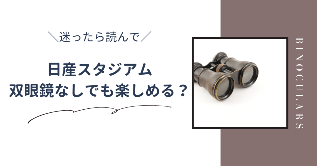 日産スタジアムライブは双眼鏡なしでも楽しめるのか。用意すべき理由と選ぶべきおすすめ双眼鏡3選